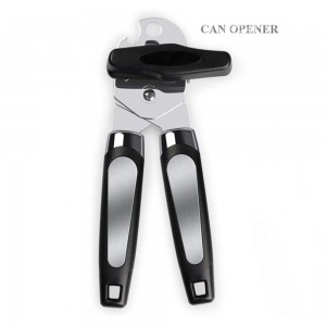 Meidong Can Opener, 3-In-1 Can Opener Manual Smooth Edge, Bottle Opener Ergonomic Anti-slip Grips, Lightweight Can Opener Stainless Steel with Heavy Duty Sharp Blade for Seniors Arthritis